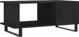vidaXL - Salontafel - 90x50x40 - cm - bewerkt - hout - zwart
