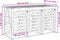 vidaXL - Containerberging - drievoudig - massief - grenenhout - wit