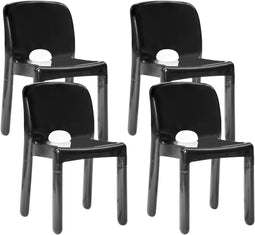 Set van 4 tuinstoelen BETIM Zwart