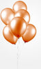 Oranje ballonnen metallic | 10 stuks