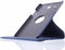 Tablet Hoes Geschikt voor Samsung Galaxy Tab E 9.6 - 360° Draaibare Bookcase - Donkerblauw /Donkerblauw