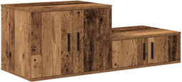 vidaXL - Opbergkast - Oud - Hout - 118x41x40 - cm