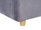BATILLY - Bed met opbergruimte - Grijs - 180 x 200 cm - Fluweel