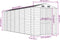 vidaXL - Tuinschuur - 191x555x198 - cm - gegalvaniseerd - staal - bruin