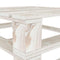 vidaXL - Tuintafel - pallet - hout - wit