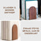MATTI® - Boekensteun - Walnoothout - Stijlvol & Stevig