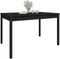 vidaXL Tuintafel 121x82,5x76 cm massief grenenhout zwart