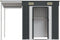 vidaXL - Tuinschuur - met - verlengd - dak - 277x110,5x181 - cm - staal - antraciet