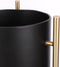 Mica Decorations Sverre Bloempot op Standaard - H81 x Ø27 cm - Zwart, Goud