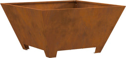 vidaXL - Vierkante - Vuurkorf - 60x60x30 - cm - Weerstaal