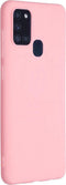 iMoshion Hoesje Geschikt voor Samsung Galaxy A21s Hoesje Siliconen - iMoshion Color Backcover - Roze