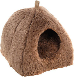 Flamingo Slaapplaats Krems - Kattenbed - Uitneembaar kussen - Taupe 39 x 39 x 42 cm