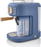 Swan One Touch Espressomachine – Gemalen Koffie & Koffiepads – Blauw