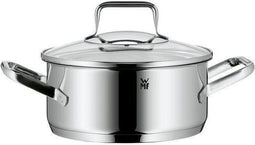 WMF Trend - Kookpan laag 20cm - Cromargan roestvrij staal met glas deksel - Zilver