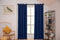Larson - Luxe effen blackout gordijn - met ringen - 3m x 2.5m - Donkerblauw