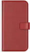 Selencia Galaxy S21 Plus - Echt Lederen Bookcase - Ruimte voor 3 pasjes - Rood