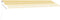 vidaXL - Luifel - handmatig - uittrekbaar - met - LED - 600x350 - cm - geel - en - wit