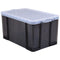 Really Useful Box - Box opbergdoos 84 liter, transparant gerookt