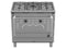 Etna FG190RVS - Gas/Electric Fornuis - 3-rings Wokbrander - Roestvrijstaal