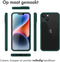 Accezz iPhone 14 Plus - 360° Full Protective Cover - Militaire valbescherming tot 1,5 meter - Groen