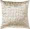 Dutch Decor COLETTE - Kussenhoes 45x45 cm - velours - luxe kroko print - Semolina - beige - met rits