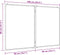 vidaXL Whiteboard magnetisch inklapbaar 100x80x1,7 cm aluminium