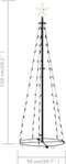 vidaXL - Kegelkerstboom - 84 - warmwitte - LED's - 50x150 - cm
