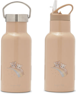 Konges Sløjd - Thermo Bottle - Rainbow Kitty - Thermosfles - 350ml - Drinkfles