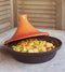 Cosy & Trendy - Tajine - Gietijzer Ø25cm - Geschikt voor Inductie - Zwart/Oranje