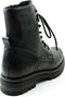 PS Poelman Mink - Veterboots - Tumbled leer - Zwart - Maat 42