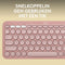 Logitech Pebble Keys 2 K380s - Draadloos Toetsenbord - Bluetooth - Tonal Rose