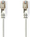 Nedis CAT5e Netwerkkabel - SF/UTP - RJ45 Male - RJ45 Male - 1.00 m - Rond - PVC - Wit - Blister