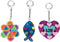 Creotime Sleutelhangers 6-7 Cm X 3 Mm Bruin 3 Stuks