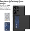 imoshion Hoesje Geschikt voor Samsung Galaxy S22 Ultra Hoesje - Ruimte voor 2 pasjes - imoshion Backcover met pasjeshouder - Zwart