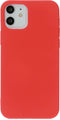 Mobiparts Silicone Cover - Soft case - Fluweelzachte binnenvoering - Rood (iPhone 12/12 Pro)