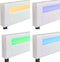 Juskys Paris - Gestoffeerd Bed - LED Verlichting - Wit - 180 x 200 cm