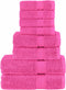 vidaXL - 8-delige - Handdoekenset - SOLUND - 600 - g/m² - roze