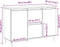 vidaXL - Dressoir - met - Deuren - & - Lades - Zwart - Eiken - 101,5x35x70 - cm