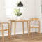 vidaXL - Eettafel - massief - hout - naturel - rubber