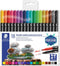 STAEDTLER Design Journey - permanente stift dubbele punt - set 18 kleuren (set van 18)