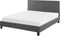 POITIERS - Tweepersoonsbed - Grijs - 140 x 200 cm - Kunstleer