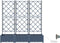 vidaXL - Tuinbakken - met - Water - Irrigatiesysteem - - - 3 - Stuks - - - Grijs
