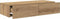 vidaXL - Wandschap - met - lades - 80x33x17 - cm - bewerkt - hout - artisanaal - eiken