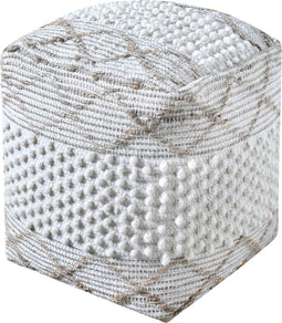 Poef Ivoor - Stof - 40x40x40cm - Poef Puri - House Nordic
