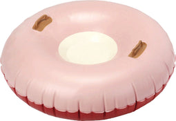 Petites Pommes Alpine Winter Float Ø120cm - Opblaasbare ronde slee - Geschikt vanaf 8 jaar - French Rose/Ruby Red/Creme