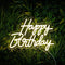 Partizzle Happy Birthday Neon Sign - LED Verlichting - Dimbaar - Ophangbaar - 41x31 cm