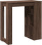 vidaXL - Bartafel - met - rekken - 102x50x103,5 - cm - bewerkt - hout - bruin - eiken