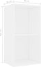 vidaXL Boekenkast met 2 schappen 40x30x76,5 cm spaanplaat wit