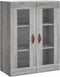 vidaXL - Wandkast - 69,5x34x90 - cm - grijs - sonoma - eikenkleurig