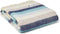Plaid Zee en Kust Gestreept - 150x183 - Nieuw Wol - Tweedmill UK